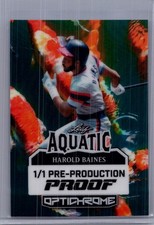 Harold Baines 2025 Leaf Optichrome Baseball 1/1 Pre Production Proof