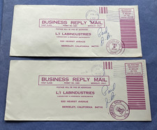 BUSINESS REPLY ENVELOPES DENVER CO FREE + BERKELEY CAL 1 INVERTED ERROR !