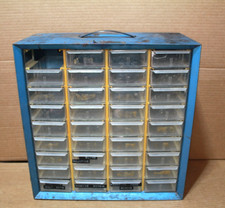 Akro-Mils 36 Drawer Blue Metal Storage Cabinet Small Parts Organizer READ