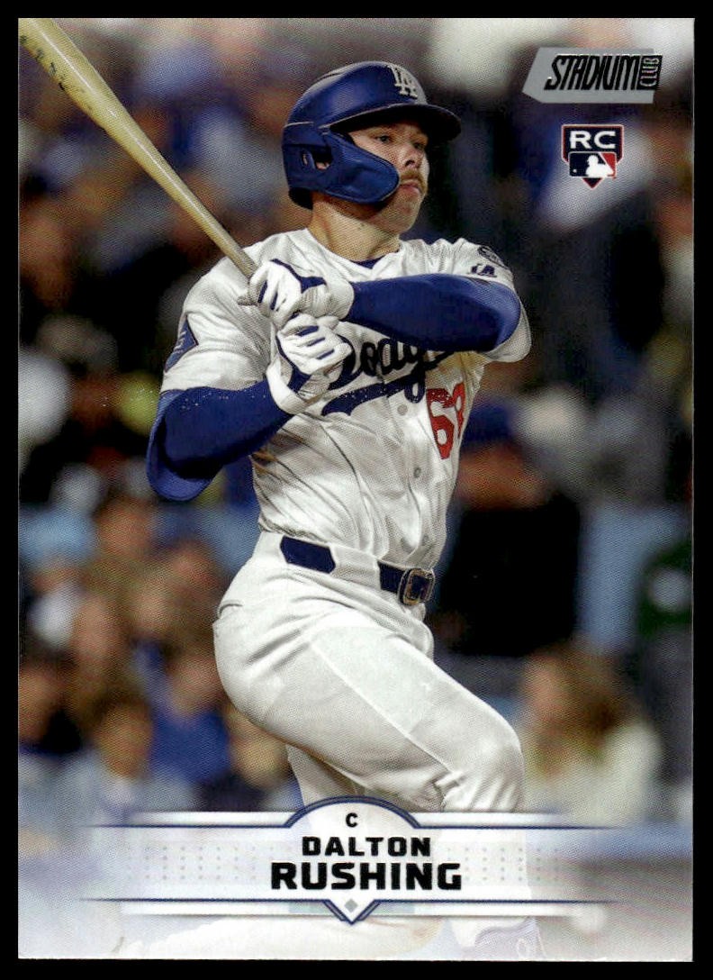 Dalton Rushing 2025 Stadium Club #154 RC Los Angeles Dodgers