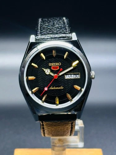 Pre-Owned Vintage Seiko 5 Automatic ,Day/Date CAL- 6309 ,Men's Wrist Watch