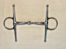 Korsteel Stainless Steel Full Cheek Snaffle Bit 5"