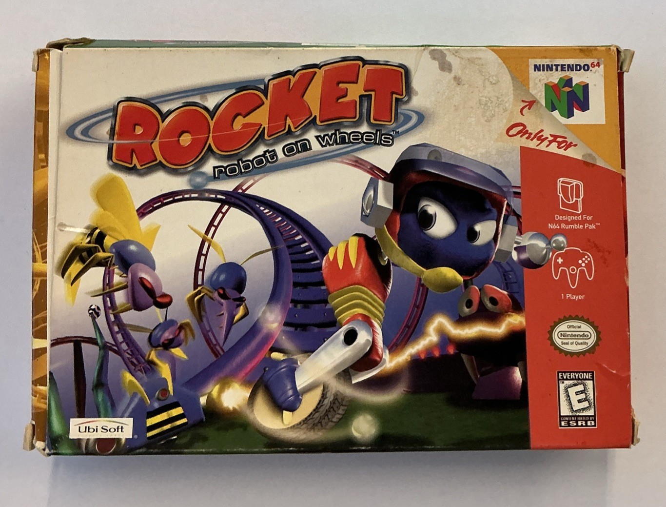 Rocket Robot on Wheels Nintendo 64 N64 Complete Tested -- S2G --