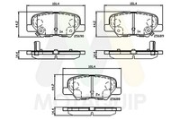 Motaquip Bremsbelagsatz Scheibenbremse LVXL1763 FüR Peugeot 4008 Hdi AWC Mazda 3