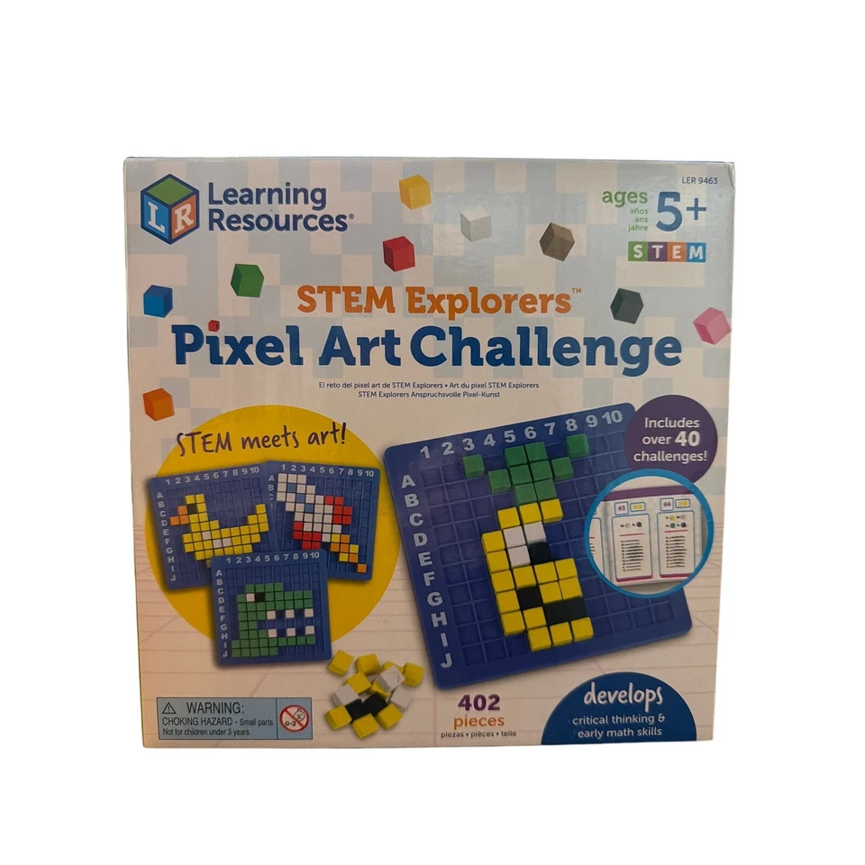 Learning Resources STEM Explorers Pixel Art Challenge Brand New - Image 2 of 4