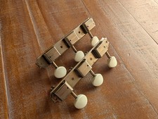 Kluson No Line Strip Tuning Pegs 3 On A Plate Vintage 1950s Nickel Work Perfect