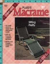 "Sitting Pretty"  1986 Plaid Macram  Patterns  Insturction Booklet 8058 15 Proj