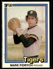 1981 Donruss #8 Mark Fidrych Tigers Baseball Card 0203Q
