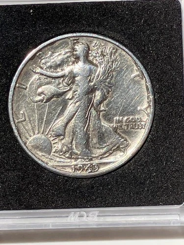 1943 S Walking Liberty Half Dollar Very Fine 90% Silver