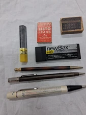 3 Vtg Mechanical Lead Pencils incudes Skilcraft US Government partial boxes lead