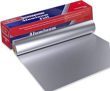 18" x 500 ft Heavy Duty Food Safe Aluminum Foil Roll Durable Tear-Resistant