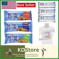 Kellogg's Nutri-Grain Cereal Bars Variety Pack 48ct 1.3oz Breakfast Snack Kosher