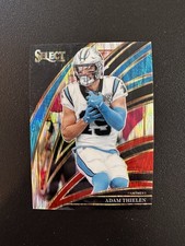 2025 Panini Select Adam Thielen #245 Club Level Red & Blue Prizm Shock