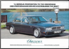 Chasseur Stealth 4.0 1990 UK Market Single Sheet Brochure Jaguar Daimler XJ XJ40