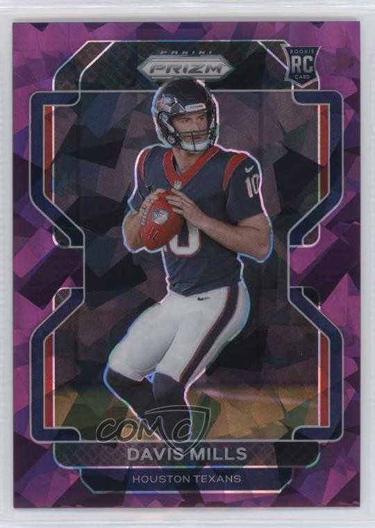 2021 Panini Prizm Purple Ice 81/225 Davis Mills #352 Rookie RC 0su2