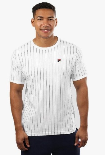 Fila Men's Guillo Tee White/Peacoat, Vintage Soccer Style, LARGE 🎈FREE SHIP🎈