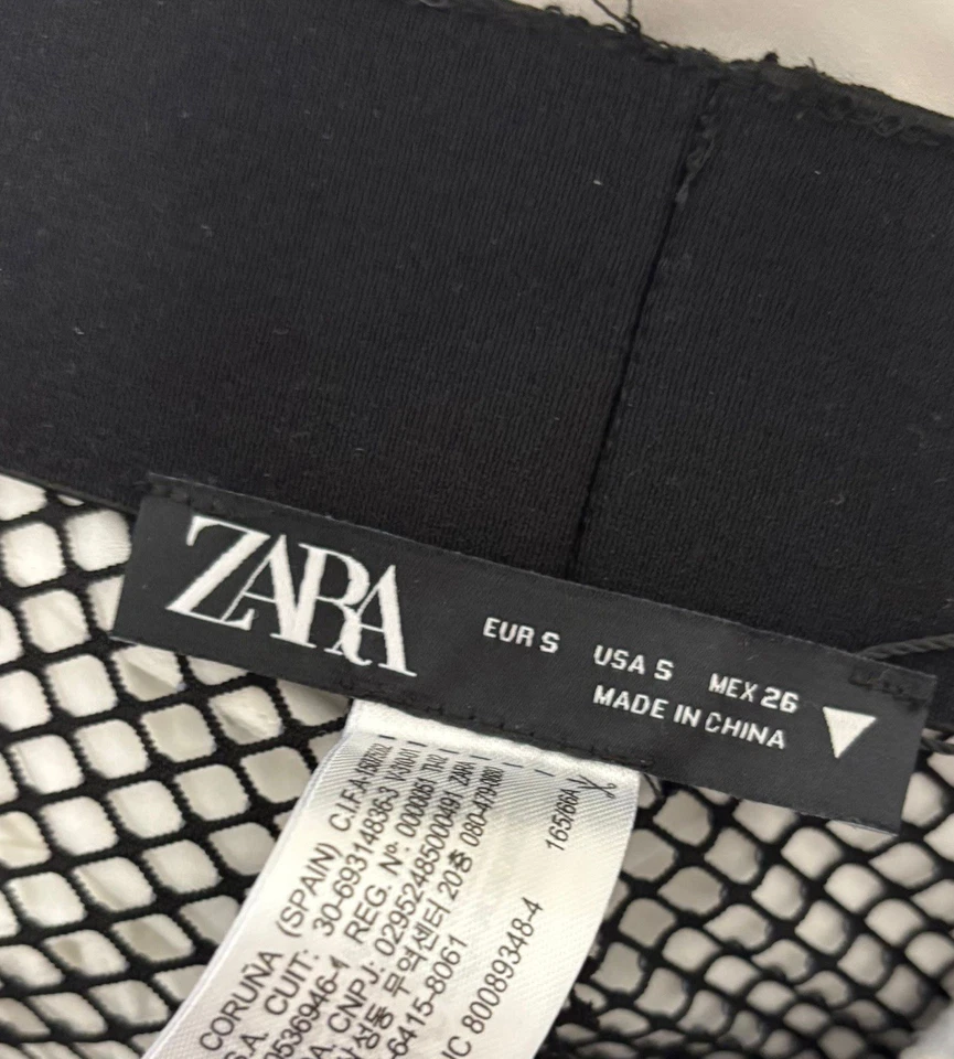 ZARA Netz-Hose mit Strass, neu mit Etikett - Bild 3 von 4