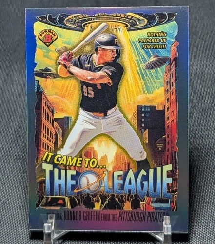 Konnor Griffin It Came To The League Rookie RC 2025 Bowman Chrome Card 8 Pirates
