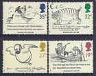 1988 GB EDWARD LEAR DEATH CENTENARY FINE MINT SET OF 4 MUH/MNH SG1405-SG1408