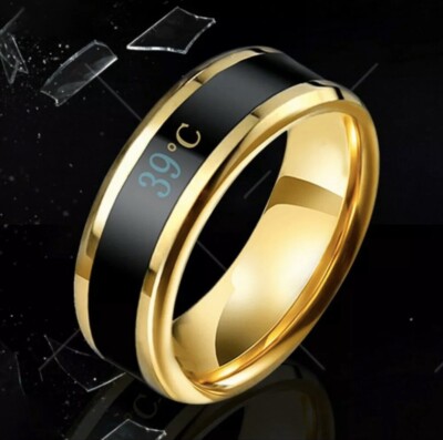 Bague Intelligente Acier Argent - Anneau D'Humeur Émotion Magique Avec Affichage