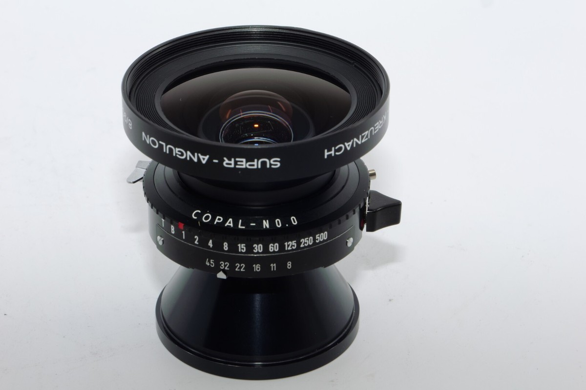 フィルムカメラ SCHNEIDER Super-Angulon 90mm 5.6 COPAL.0 Schneider 90mm f8 Super Angulon MC 4x5 W. A. Lens in Copal