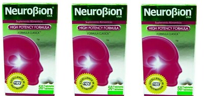 NEUROBION CLASSIC HIGH POTENCY FORMULA,  50 TABLETS-  (3 PACK)   08/2025