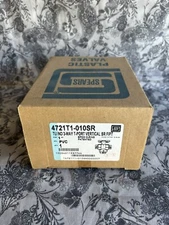 SPEARS 4721T1-010SR 3 WAY T-PORT VERTICAL FIPT  1” PVC NEW STEEL REINFORCED