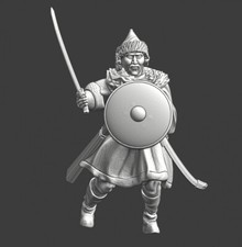 Northern Crusades Miniatures Medieval Mongolian swordsman 28 32 35 40 50 54mm 3D