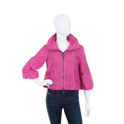 pink nylon jacket