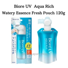 Kao Biore UV Aqua Rich Watery Essence Fresh Pouch 120g SPF50+ PA++++ Jumbo Pack