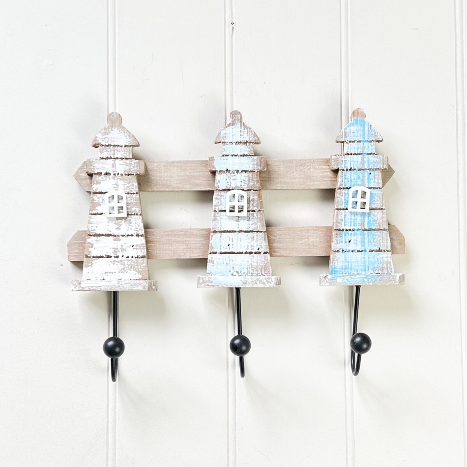 Storage Hooks Coat Rack Hangers Nautical Lighthouse Bathroom Door Towel Robe