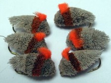 Fly Fishing Biscuit Pellet fly x Six(6) flies size 8 for Trout Carp Mullet #47
