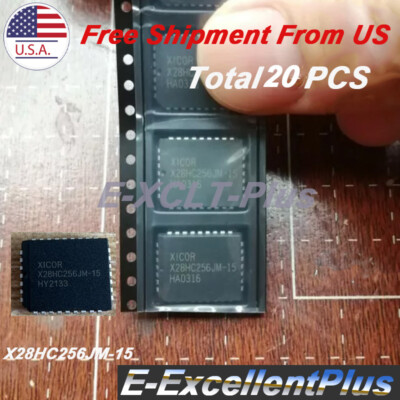 20PCS IC Chips For XICOR X28HC256JM-15 X28HC256JM X28HC256JM15 PLCC-32 PQCC32