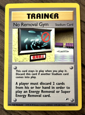 No Removal Gym - Pokemon TCG Gym Heroes Set 03/132 - NM Vintage