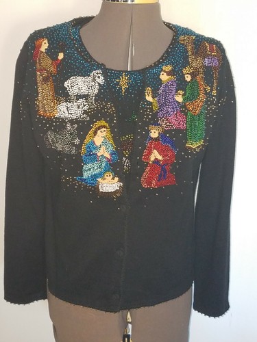 Pc Nativity Sweater Set 