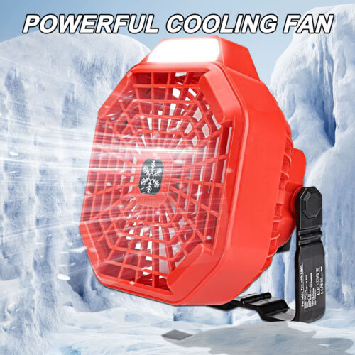Cordless Fan with Remote for Dewalt 20v Battery Camping Fan w/ 3 Speed Settings