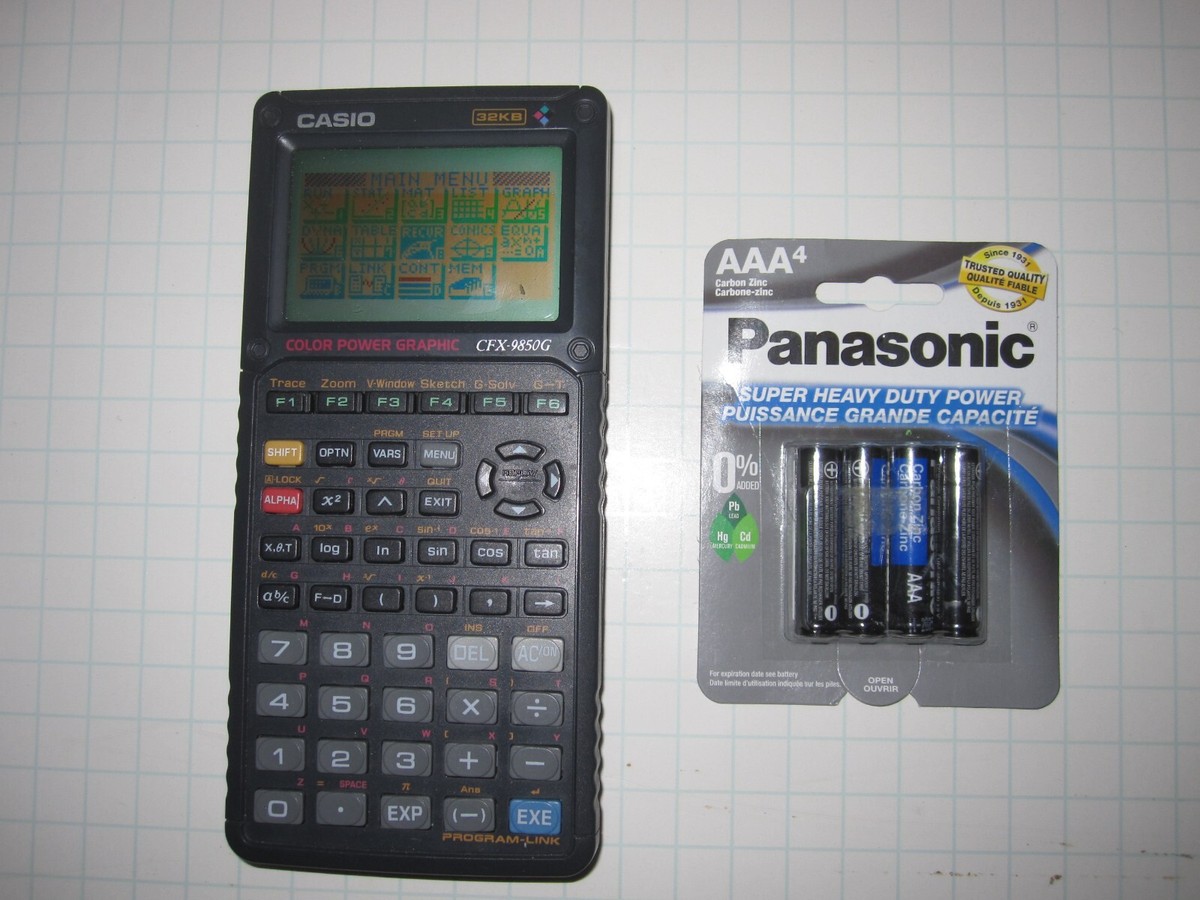 Casio CFX-9850G 32KB Color Display Power Graphic Calculator new