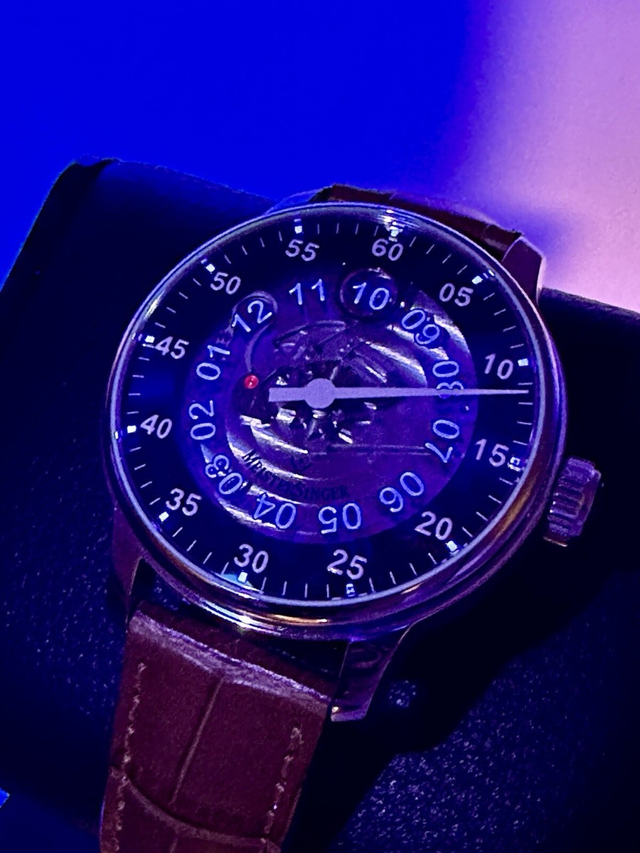 MEISTERSINGER Salthora Meta Sphere Transparent Jumping Hour
