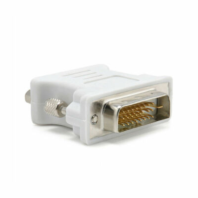 DVI-D 24+1 25 Pin Male To VGA 15 Pin SVGA Female Video Monitor Adapter Converter