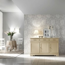 CREDENZA COUNTRY PROVENZALE LACCATO BIANCO EAVORIO - LEGNO MASSELLO VENETO