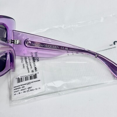 ALEXANDER MCQUEEN Violet Translucent Pink Butterfly 