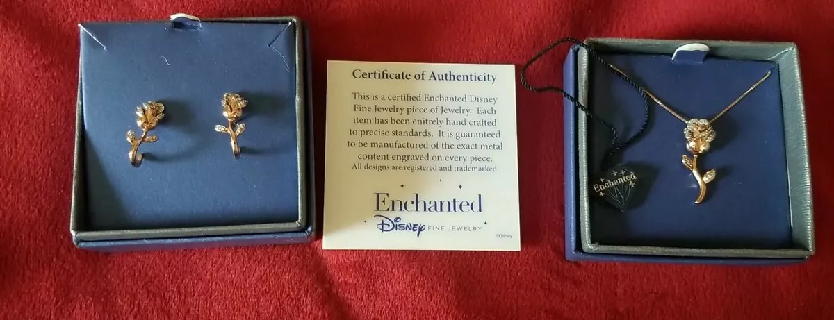 Enchanted disney shop belle earrings