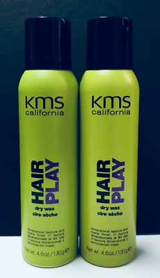 #ad KMS California Hair Play Dry Wax 2 Pack 4.6 oz EACH $54.99