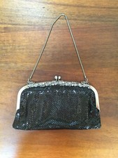 Franchi BLACK MESH Evening Purse Handbag