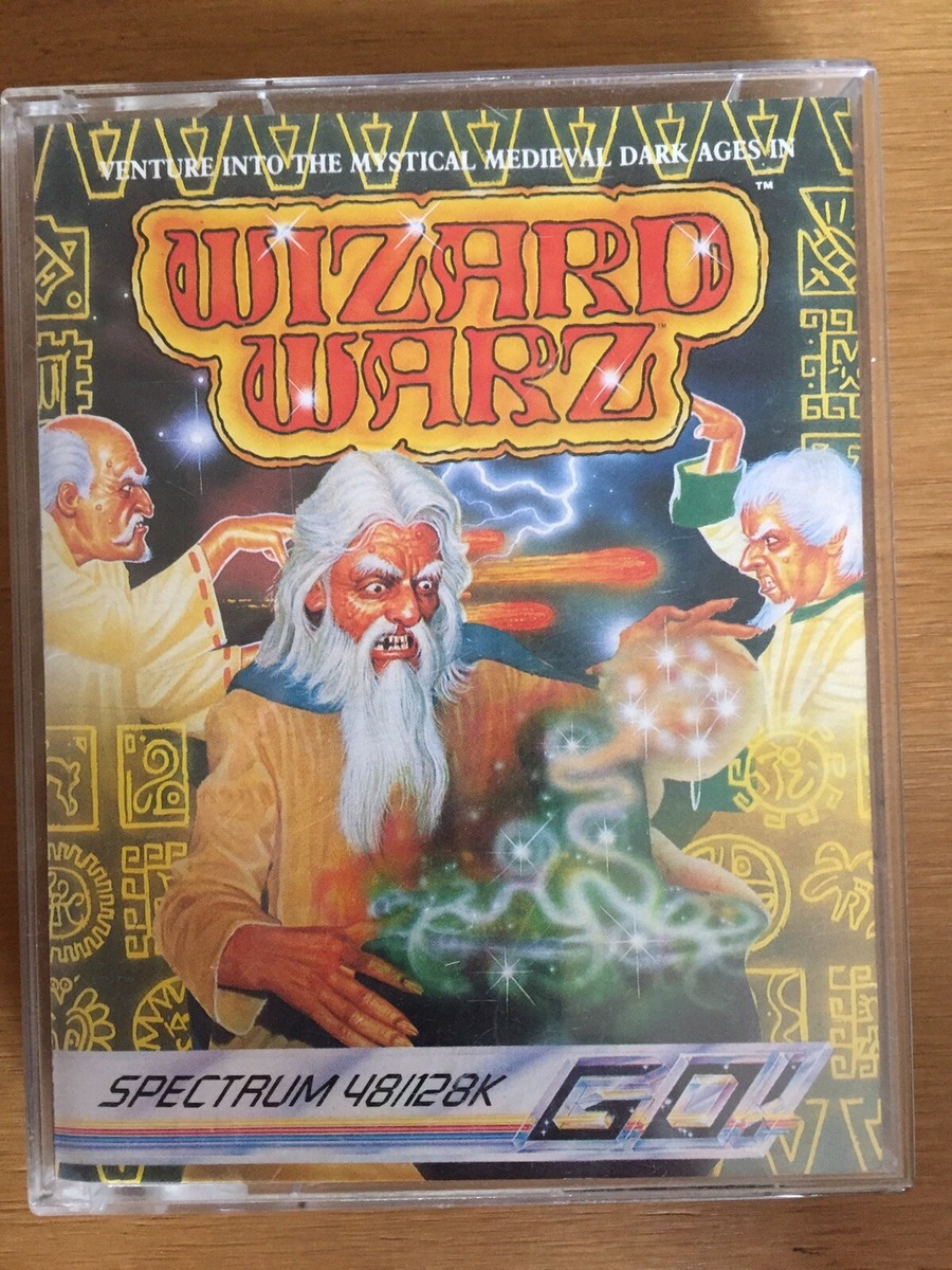 Jeu Vidéo Wizard Warz Pour Sinclair ZX Spectrum 48/128k - édition Go!, Bon état, Livret Inclus, Collector Rétro