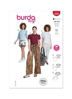 Burda 5809 T-Shirt Tops Damen NäHmuster GrößEn 8 - 22 Fertigkeit: Super Einfach