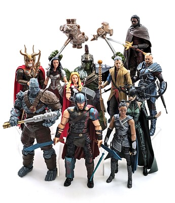 Marvel Legends MCU Thor 6'' 11 Figure Lot Hulk BAF Valkyrie Heimdall Hela Foster