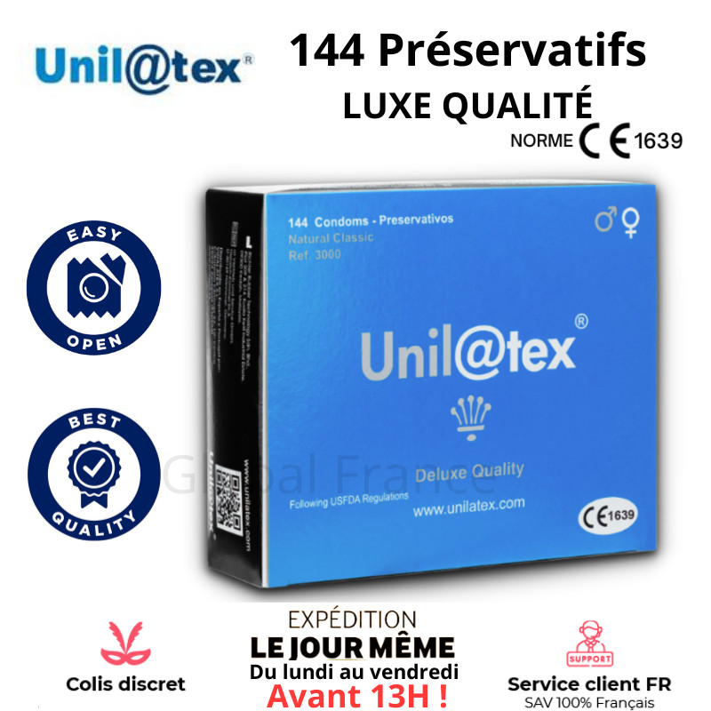 Sex condom masculin pour rapports intimes confortables pack de 144