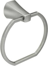 Moen MY8786BN Lindor Towel Ring in Spot Resist Brushed Nickel Finish