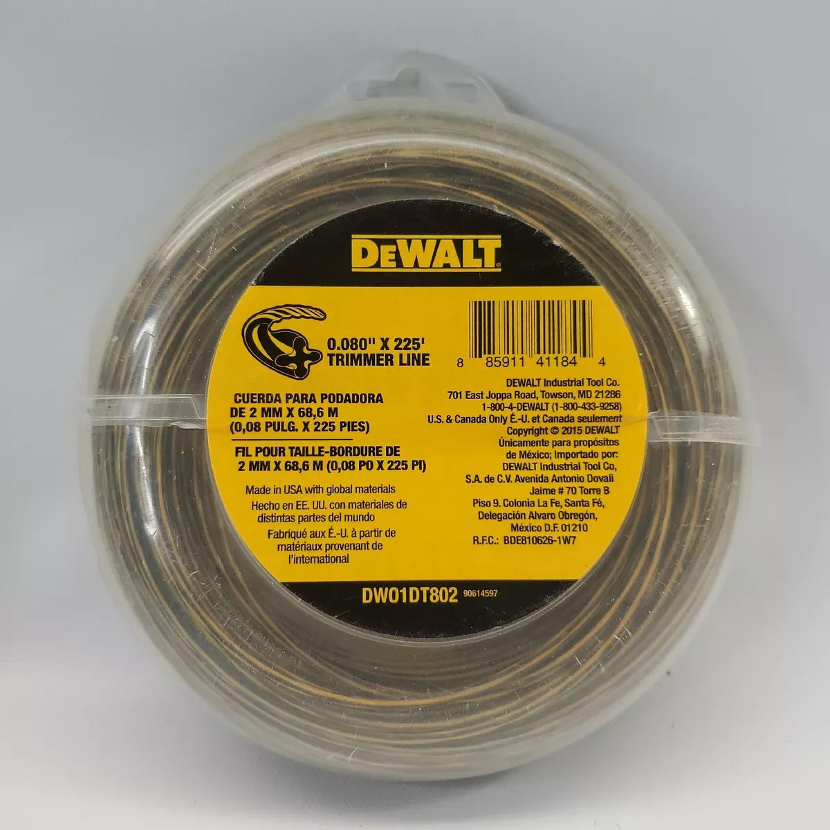 Dewalt DWO1DT802 String Trimmer Line 0.080 Inch